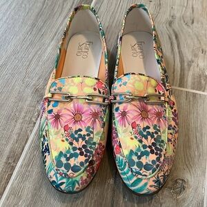 Franco Sarto Floral Multicolor Loafers-never worn
